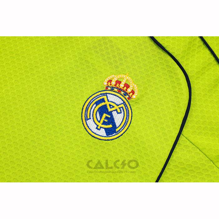 Tuta da Track Real Madrid Manica Corta 2025-2026 Verde - Pantaloncini
